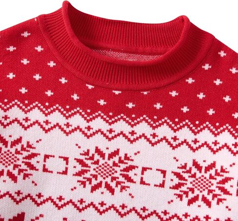 Girls Kids Ugly Christmas Sweater Winter Funny Knitted Xmas Pullover Long Sleeve Top 7-14 Years in Saudi Arabia