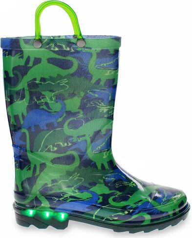 Western Chief Unisex-Child Kids Light Up Waterproof Rainboots with Handles for Easy on & Off Rain Boot in Saudi Arabia