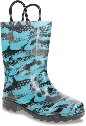 Western Chief Unisex-Child Kids Light Up Waterproof Rainboots with Handles for Easy on & Off Rain Boot in Saudi Arabia