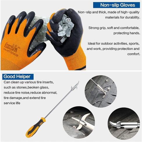 AutoChoice Emergency Snow Chains, Tire Chains with Thickened Manganese Steel for Car Truck SUV in Ice, Sand and Mud(6 Packs, Tire Width 235-285mm) in Saudi Arabia