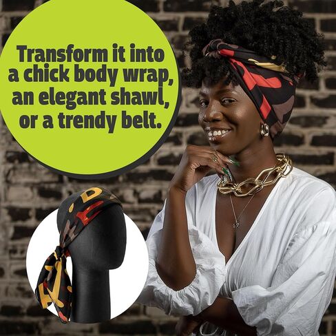 Pardon My Fro Hair Wrap - Multi Purpose Fashion Head Wrap - Ziggy in Saudi Arabia