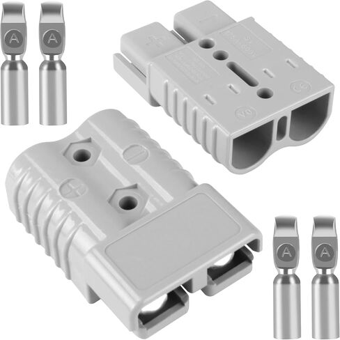 175 Amp Battery Quick Connect/Disconnect Connector,1/0AWG Battery Cable Connector Kit for RV,Truck,Winch (2 PCS) Grey in Saudi Arabia