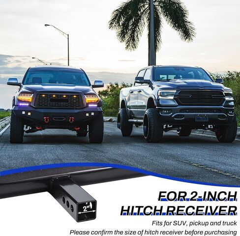 JUST_V خطوة وصلة قطر - خطوة وصلة مقطورة غير قابلة للانزلاق، مستقبل وصلة قطر عالمي 3 بوصة للشاحنة، سيارات الدفع الرباعي، الالتقاط، التخييم، الشاحنة، خطوة عثرة لوصلة المقطورة مع ملحق وصلة القفل in Kuwait