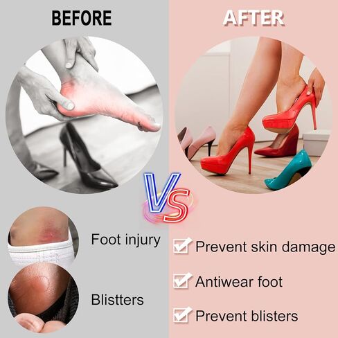 165 Pieces Moleskin for feet blisters Moleskin Tape Anti-wear Heels Stickers Blister Prevention Pads for Shoes Hiking 11 Shapes 15sets in Saudi Arabia