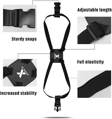 Luggage Straps for Suitcases TSA Approved, Luggage Bag Bungee for Large Luggage, Adjustable Size Travel Elastic Suitcase Strap Belt, Airport Travel Accessories with Buckles for Baggage Handbag in Kuwait