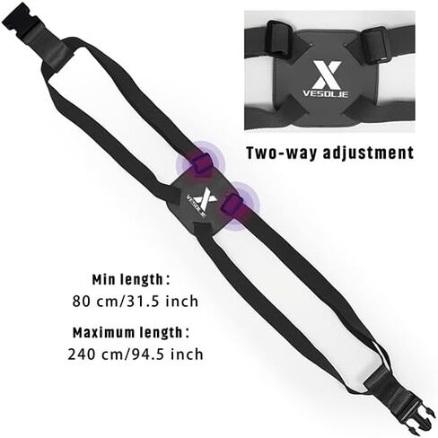 Luggage Straps for Suitcases TSA Approved, Luggage Bag Bungee for Large Luggage, Adjustable Size Travel Elastic Suitcase Strap Belt, Airport Travel Accessories with Buckles for Baggage Handbag in Kuwait