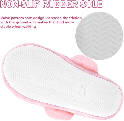 شبشب منزل على شكل نجمة حورية البحر للفتيات منفوش، حذاء مريح ودافئ سهل الارتداء لمنزل الحيوانات لغرفة نوم الأطفال في الأماكن المغلقة والخارجية in Kuwait