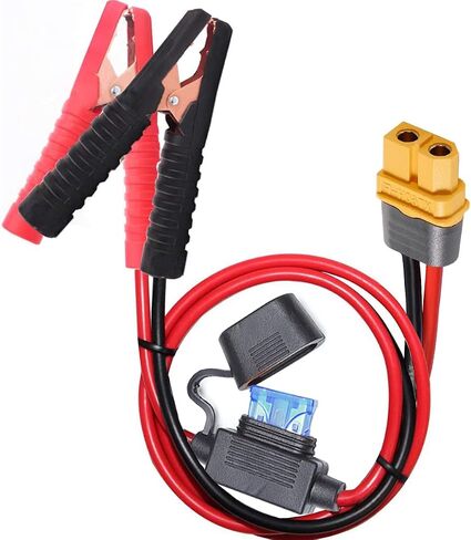10AWG Alligator Clips,XT60 Quick Release Adapter to Alligator Clips with 2FT,Battery Alligator Clips Clamp to XT60 Extension Cord for Cars Motorcycles in Kuwait