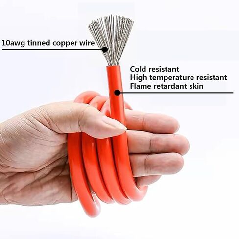 10AWG Alligator Clips,XT60 Quick Release Adapter to Alligator Clips with 2FT,Battery Alligator Clips Clamp to XT60 Extension Cord for Cars Motorcycles in Kuwait