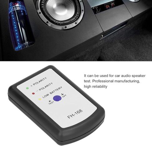 KIMISS Car Horn Tester, Phase Tester Audio Speaker Horn Positive Negative Polarity Phasemeter for Auto in Saudi Arabia