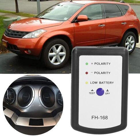KIMISS Car Horn Tester, Phase Tester Audio Speaker Horn Positive Negative Polarity Phasemeter for Auto in Saudi Arabia