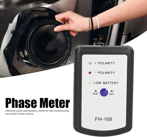 KIMISS Car Horn Tester, Phase Tester Audio Speaker Horn Positive Negative Polarity Phasemeter for Auto in Saudi Arabia