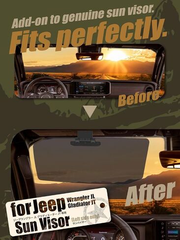 Sun Visor for JL/Gladiator (JT) Left Side Only in Kuwait