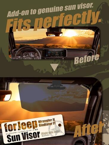 Sun Visor for JL/Gladiator (JT) Left Side Only in Kuwait