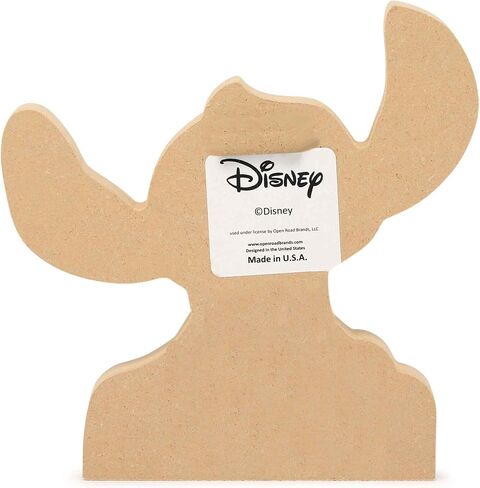 Disney Lilo and Stitch With Angel Shelf Sitter Decor | Adorable Stitch Wood Block Tabletop Decoration for Home in Saudi Arabia