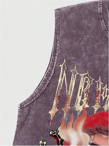 SOLY HUX Men's Summer Gothic Tank Top Graphic Print Distressed Sleeveless Shirts Vintage Hip-hop Vest in Saudi Arabia