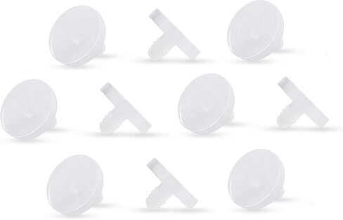 Pierced Owl Set of 10 Clear Acrylic 4mm Dermal Anchor Retainer Tops, Metal Free, Allergy Free in Saudi Arabia