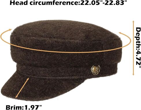 Womens Newsboy Caps Cabbie Cap 100% Wool Visor Beret Hat Flat Bakerboy Hat Ladies Pageboy Caps for Womens Newsboy Hat in Saudi Arabia