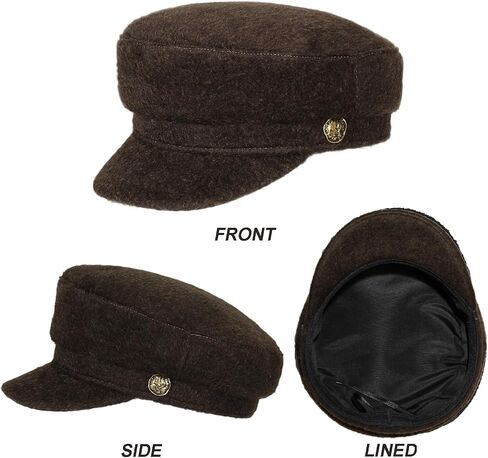 Womens Newsboy Caps Cabbie Cap 100% Wool Visor Beret Hat Flat Bakerboy Hat Ladies Pageboy Caps for Womens Newsboy Hat in Saudi Arabia