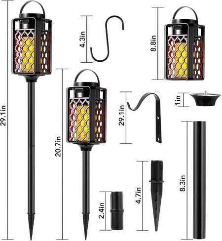 Outdoor Bluetooth Speakers, Tesoorda Waterproof Wireless Bluetooth Speaker with Torch Light, Portable LED Flame Speaker with Loud Sound for Camping Patio Home Decor, Gifts for Couples Dads Moms 2 pack in Saudi Arabia