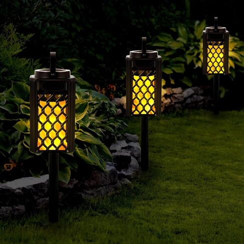 Outdoor Bluetooth Speakers, Tesoorda Waterproof Wireless Bluetooth Speaker with Torch Light, Portable LED Flame Speaker with Loud Sound for Camping Patio Home Decor, Gifts for Couples Dads Moms 2 pack in Saudi Arabia
