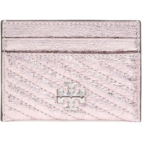 Tory Burch Women's Kira Metallic Moto Quilt Card Case