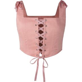 Renaissance Corset Linen Vintage Boned Bodice Ren Faire