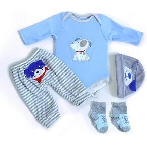 MAIHAO Reborn Baby Dolls Clothes Boy Panda Clothes 18 inch Outfit Accessories for 17-20 Inch Newborn Baby Doll Boy&Girl 【Panda 3pcs Set 】