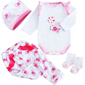MAIHAO Reborn Baby Dolls Clothes Boy Panda Clothes 18 inch Outfit Accessories for 17-20 Inch Newborn Baby Doll Boy&Girl 【Panda 3pcs Set 】