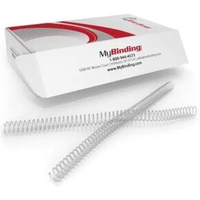 ملف ربط حلزوني من MyBinding من 4 إلى 1 - 75 ورقة - قطر 10 ملم، شفاف، الكمية 100 (P100-10-12) in Kuwait
