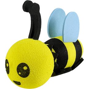 Happy Bee Car Antenna Topper, Cute Bee EVA Automotive Antenna Ball Decorative Antenna Hat, Easy to Find Car in The Parking Lot, Universal Exterior Decor Car Accessories (Wink)