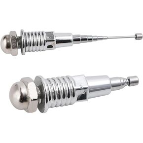 Minho Decorative Motorcycle Antenna in ABS Material with M12 Thread Bolt for Motorcycle Tail Trunk,Antenna Length Adjustable from 6cm to 30cm