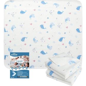 OUTCREATOR® 2Pack Bed Pads for Incontinence Mattress Protector Anti-Slip Waterproof Pads (34" x 39") for Toddlers Kids Adults Pee Pads and Machine Washable Absorbency and Leak Proof Edge