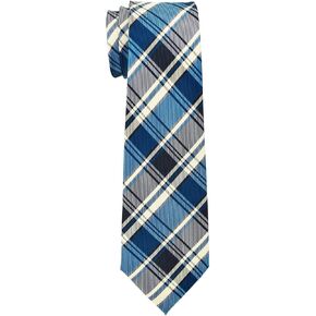 Retreez Retro Styles Classic Plaid Woven Boy's Tie - 8-10 years