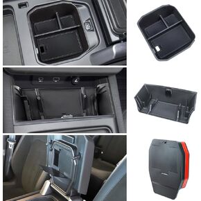 Center Console Organizer Compatible with 2020-2024 Land Rover Defender Armrest Storage Box and Armrest Hidden Tray Middle Console Organizer Interior Accessories-NOT for Refrigerator Version