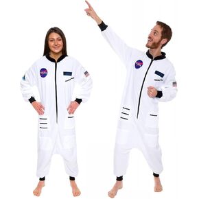 Funziez! Outer Space One Piece Costume Jumpsuit Alien Onesie and Astronaut Costume