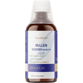 Mullein Liquid,Respiratory Health Support - As Liquid, Tincture, Tea - 4 fl oz