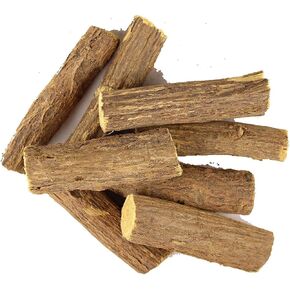 Scash 7 Ounce 200gm Natural Indian Chew Sticks Licorice Root Sticks - Individual Sticks are 2-3 inches Long - All Natural, Vegan