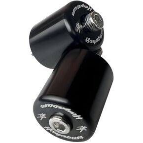 CNC Aluminum Handle Grip Bar Ends Compatible with Suzuki GSXR1300 Hayabusa 1999-2020, Black, RTF34F