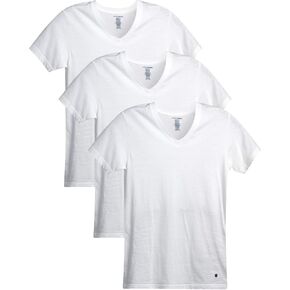 Lucky Brand Men's Undershirt - 3 Pack Slim Fit Short Sleeve Mens T-Shirts (S-XL)
