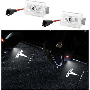 Puddle Lights Compatible with Tesla Model Y/3/S/X Accessories, Ultra-Bright Welcome Light, Door Projector Lights