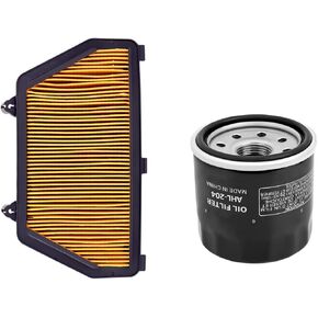 AHL Air Filter 17210-MFJ-D00 & Oil filter Compatible with Honda CBR600RR CBR 600 RR 2007-2018