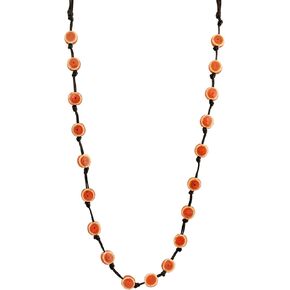 MINACHI Hippie Bohemian Colorful Ceramic Bead Long Strand Necklace, Boho Hippie Beach Summer Statement Jewelry Gift for Women