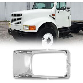 حلقة المصباح الأمامي تناسب 1978-2003 International 8100، زوج الشاحنة للسائق الأيسر وجانب الركاب الأيمن (2 PSC).