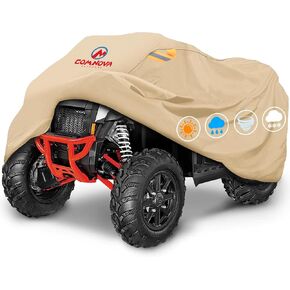 Comnova ATV Cover for 4 Wheelers - 95 Inch ATV Covers 600D Heavy Duty & Waterproof, Outdoor Four Wheeler Quad Cover All Weather Large for Polaris, Kawasaki, Arctic Cat, Honda, Yamaha and More