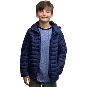 Lands' End Kids Full Zip Lightweight Thermoplume Hooded Jacket (S-XL)