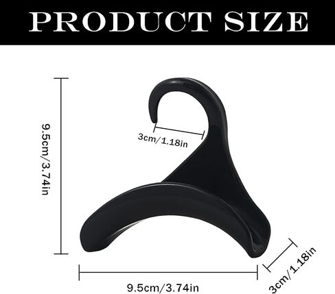 12 Pcs Purse Hanger Hook Acrylic Black Bag Tie Handbag Belt Hanger Closet Organizer Storage Handbags Tote Holder for Storing Handbags Satchels in Saudi Arabia