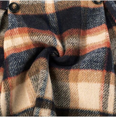 Kate Kasin 2024 Women's Pleated Plaid Mini Skirt High Waist A-Line Fall Winter Casual Skirts in Saudi Arabia