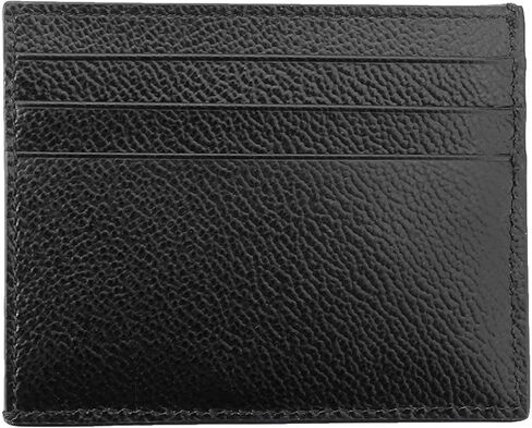 حامل بطاقات جلد Vitello Grain باللون الأسود للرجال من Prada in Kuwait