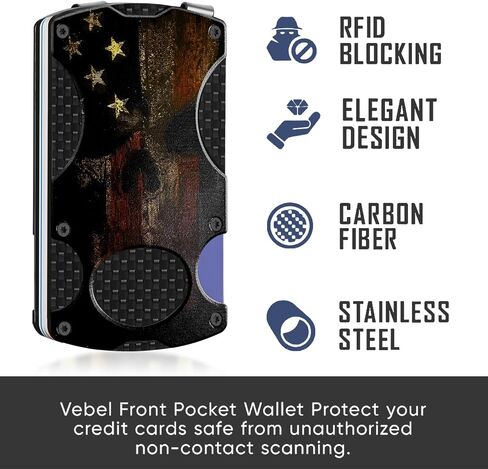 Tactical Men's Wallet, Christian Minimalist Wallet with Money Clip and Credit Card Holder, Slim Aluminum Metal Money Clip, RFID Blocking Card Holder Wallet, Holds up 12 Cards and Cash, Ideal Man Gift in Saudi Arabia